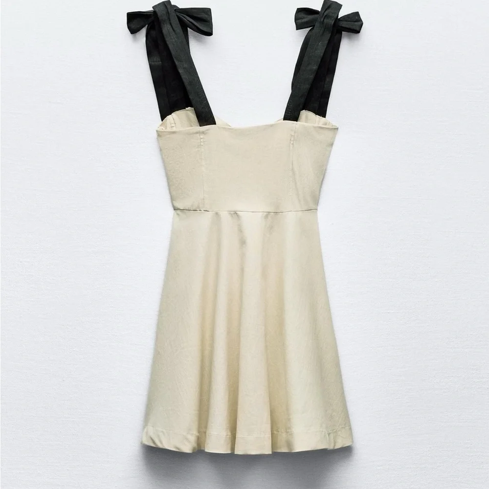 ZARA Ruffled Mini Dress - Picture 9 of 10
